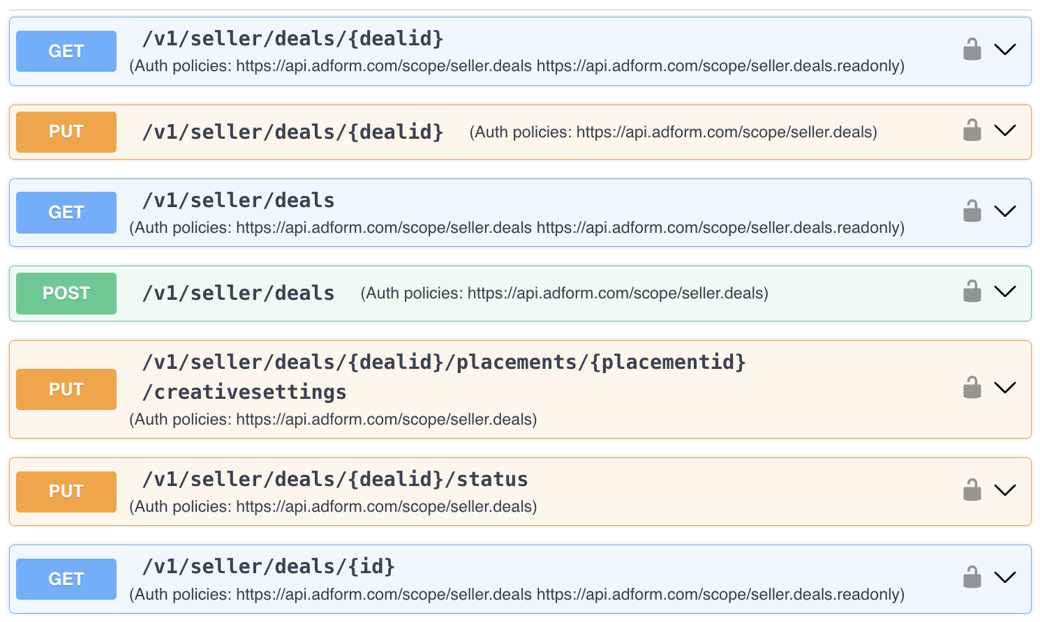 HTTP methods